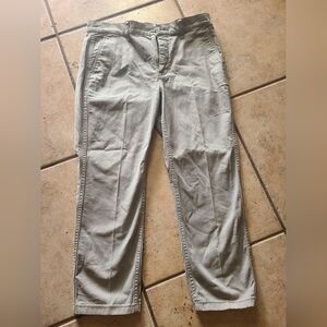 J.Crew Factory Womens Slim Chino Office Career Work Pants Gray Size 28P